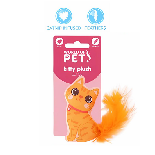 World of Pets Catnip-Infused Plush Cat Toy