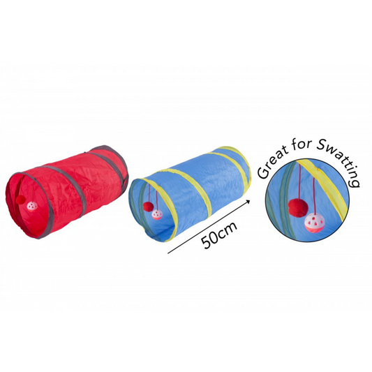 Smart Choice Cat Play Tunnel with Interactive Ball Toys, 2 Pack