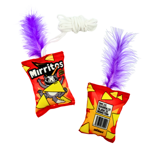 MyMeow Mirritos – Snack-Sized Fun with Feathers and a Stringy Twist!