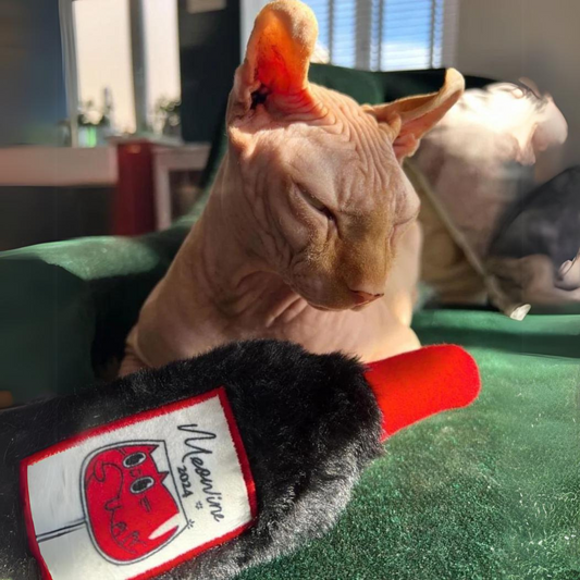 MyMeow Meowine Bliss: The Ultimate Catnip Bottle Plush Toy