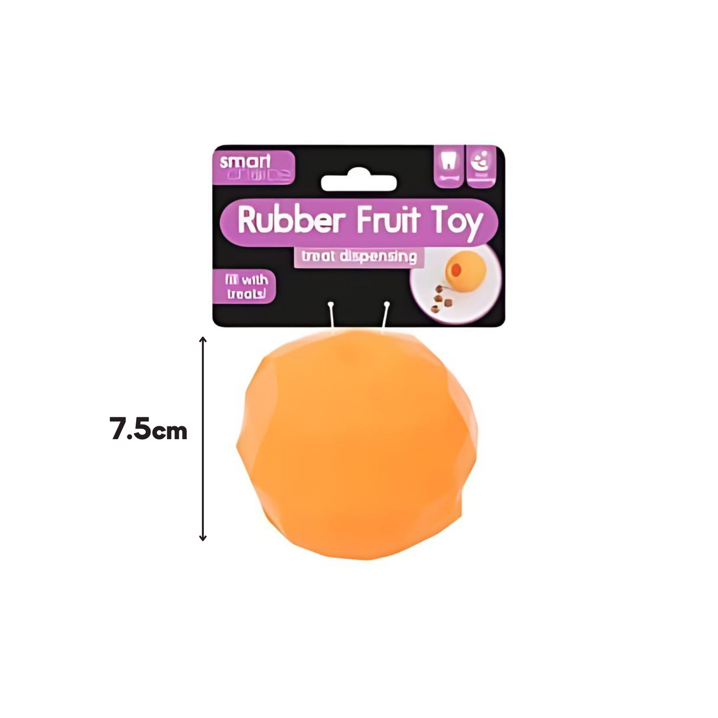 Smart Choice Rubber Fruit Treat Dispenser