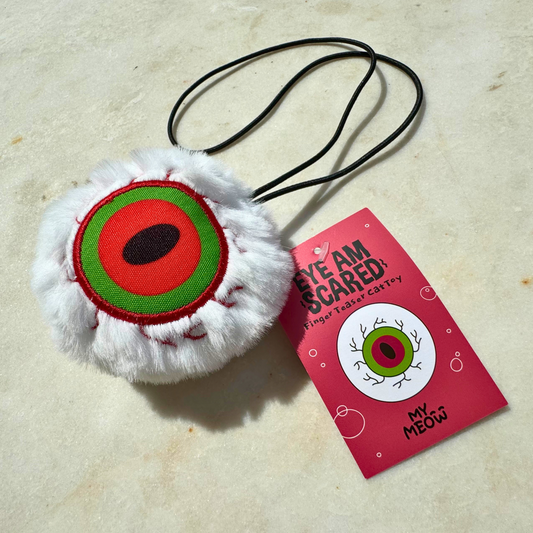 MyMeow Eye Am Scared Cat Finger Teaser Toy