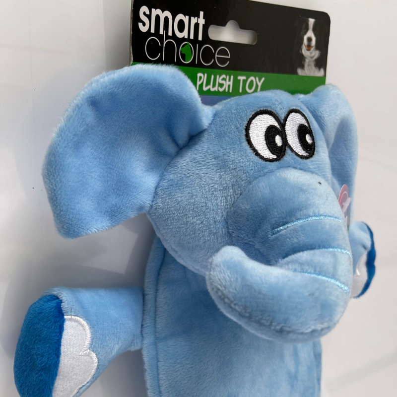 Smart Choice Ultrasonic Squeaker Plush Dog Toy, 3 Pack
