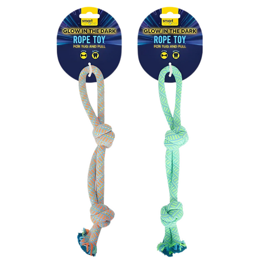 Smart Choice Glow in the Dark Double Knot Rope Dog Toy
