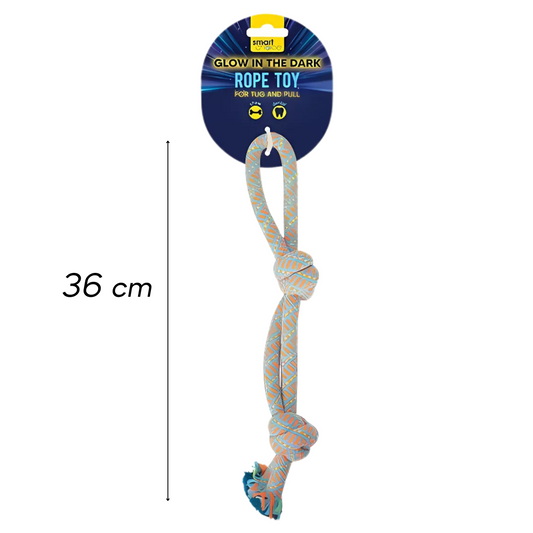 Smart Choice Glow in the Dark Double Knot Rope Dog Toy