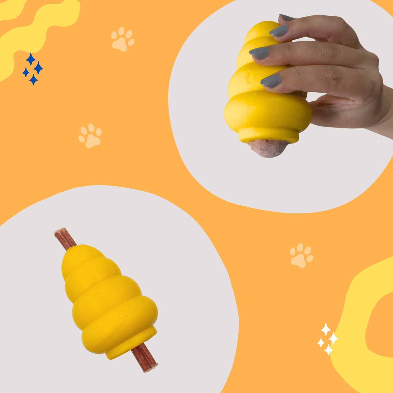 WufWuf Power Chewer Bell: Extreme Tough Treat Dispensing Chew Toy