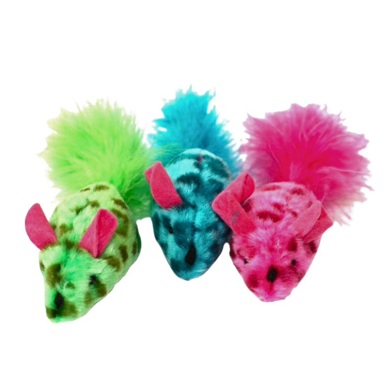 Happy Pet - Festival Mice Cat Toy - 3 pack