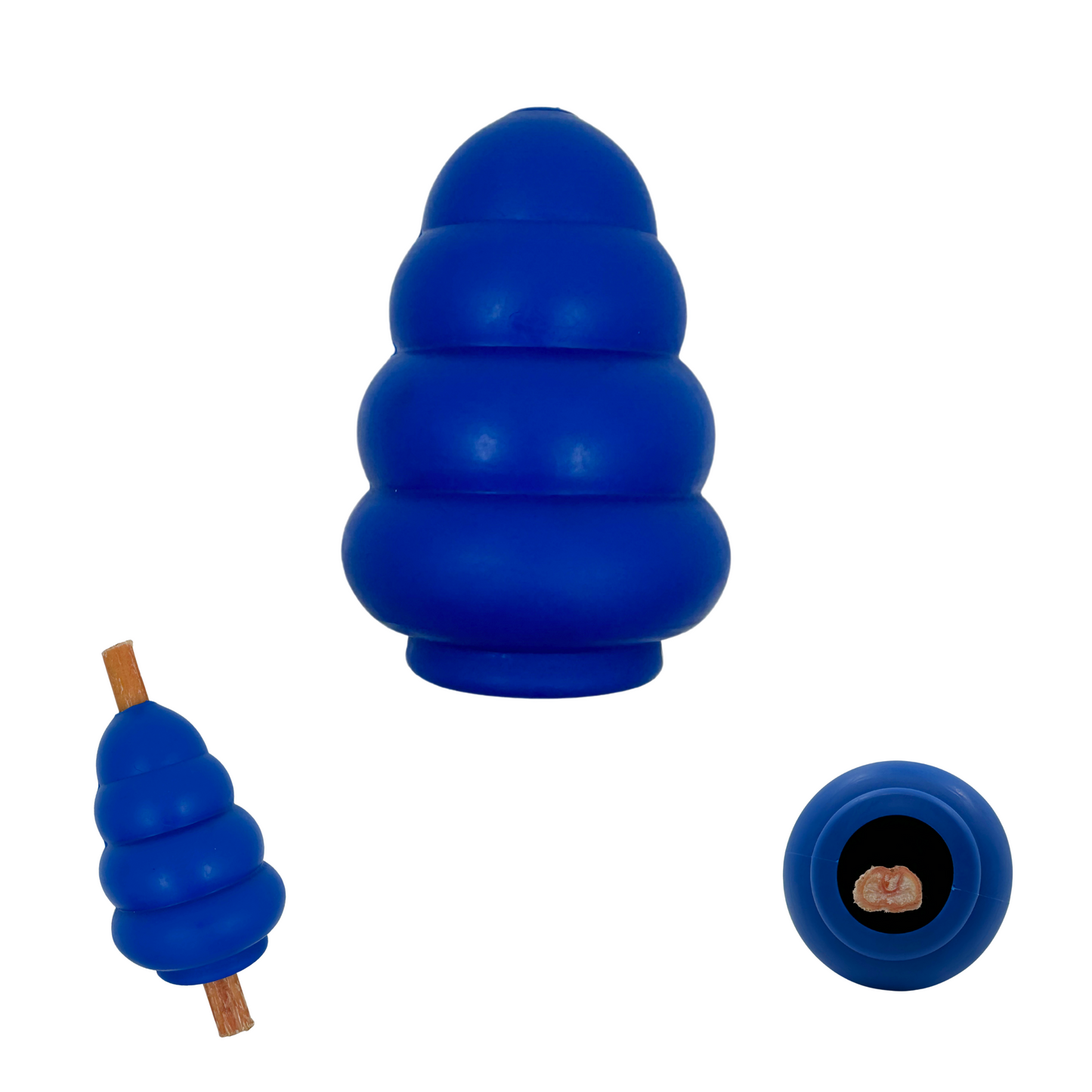 WufWuf Power Chewer Bell: Extreme Tough Treat Dispensing Chew Toy, Blue