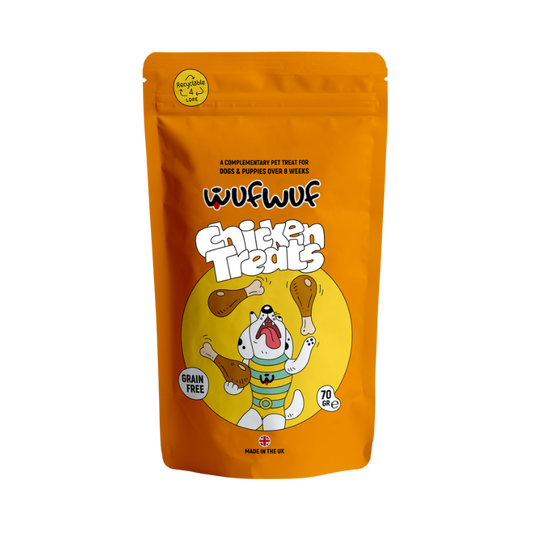 WufWuf Natural Air-Dried Chicken Treats with Herbs