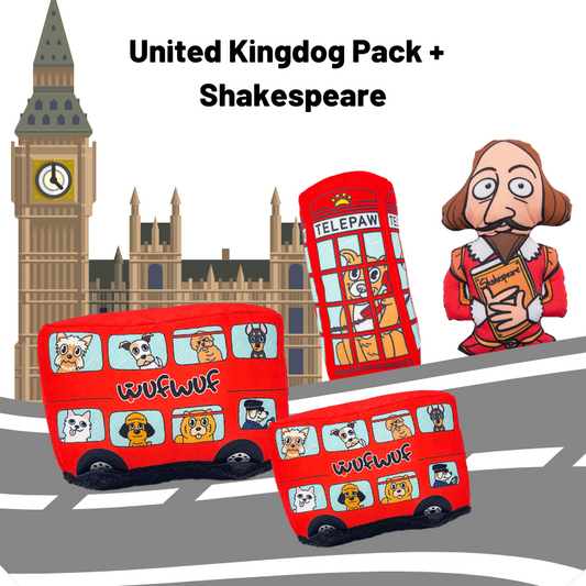 United Kingdog Pack and Wufwuf - Shakespeare Dog Toy (20% Off)