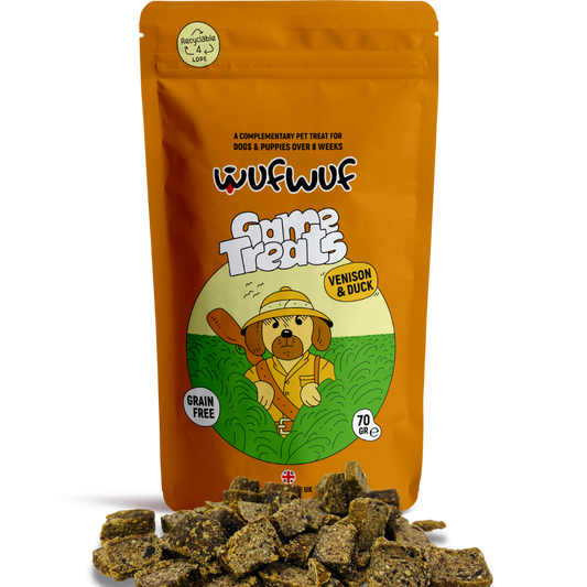 WufWuf Natural Air-Dried Game (Venison&Duck) Treats with Herbs