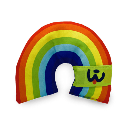 wufwuf rainpaw toy with pocket for treats