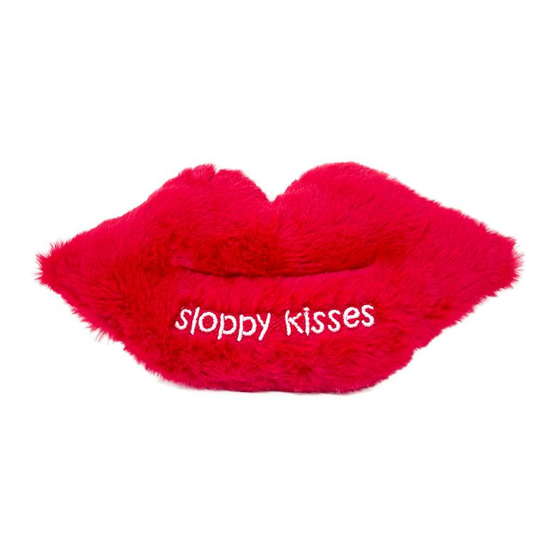 WufWuf Sloppy Kisses Squeaky Plush Toy
